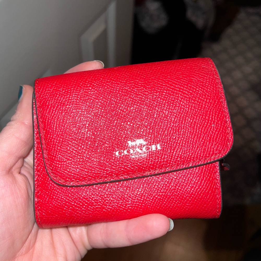 Coach Wallet - Red - EUC